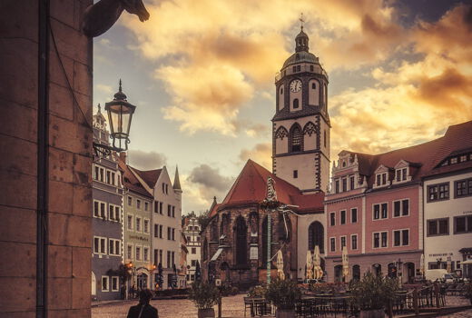 Meißen Marktplatz mit Frauenkirche (MATE Theme für Contao)